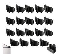 UtySty Paquete de 20 rieles para archivador, clips para colgar, soporte de extremo de soporte para cajón de 1/2 pulgada, marco de carpeta de archivos, organizador colgante, carpeta de archivos