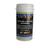 UV Floor - Pintura UV invisible roja neón - Especial luz negra y ultra violeta 365 nm - Fluido y ultra pigmentado - 100 ml
