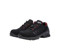 Uvex 1 Duo Low Shoe S2 - Zapato de seguridad para zonas ligeras - deportivo, ligero y flexible - negro, rojo - talla 42