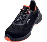 UVEX 1 G2 Scarpa Bassa traforata S1 SRC W11, Zapato bajo Perforado Hombre, Negro Naranja, 43 EU