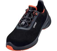 Uvex 1 G2 - Zapatos de seguridad S2 SRC ESD - Negro/Naranja - Ancho 14 / Extra Ancho, negro, naranja, 42 EU X-Ancho
