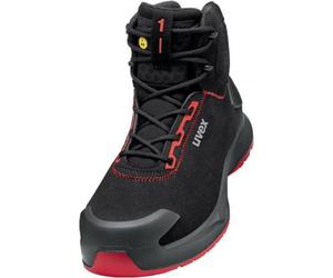 uvex 1 x-craft, zapato de seguridad tipo bota, clase S3L, color /rojo, talla 38
