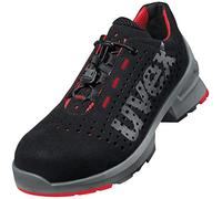 Uvex 1 Halbzapatos S1 85468 Negro, Rojo (85468) 42 (Weite 11)