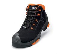 Uvex 2 - Botas de trabajo S3 para hombre y mujer, ligeras y antideslizantes, Negro, 43 EU