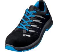 Uvex 2 Trend S1 P SRC - Zapatos de seguridad con puntera de acero y prevención de la penetración, transpirables, azul, 43 EU