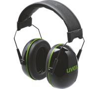 Uvex K10 faltbare Gehörschutzkapsel - 30 dB Dämmung - Schwarz/Grün