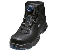 Uvex 3 botas con cordones MACSOLE S3S con sistema BOA Fit, botas de seguridad, impermeables, suela resistente al calor, productos químicos y cortes, ancho 11, Negro , 44 EU