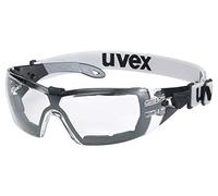 Uvex Gafas de seguridad Pheos Guard - Supravision Extreme - Transparente/Negro-Gris