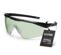 Uvex gafas de seguridad premium apache spec variomatic STANAG 2920/4296 con estuche - gafas de soporte especiales para autoridades y aplicaciones tácticas - autocolorantes, sin condensación y arañazos