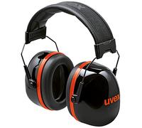 Uvex Protectores auditivos K30 plegables alta atenuación 36 dB Negro/Rojo