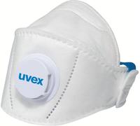 Uvex Máscara plegable Silv-Air Premium Ffp1 Flat Fold Flatfold 5110+ 15 piezas