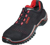 Uvex Motion Style - Zapato de Seguridad S1 SRC ESD - Rojo-Negro, Talla:49