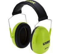 Uvex Orejeras para niños K Junior 2600011 – 29 dB SNR – Plegables y ajustables – Verde