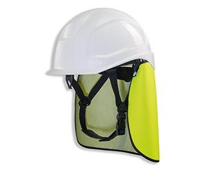 UVEX Pheos S-KR IES - Casco de protección Laboral con protección para la Nuca - Set con promoción BG BAU - EN 397, Color: Blanco