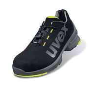 UVEX Scarpa Bassa 1 S2 SRC W14, Zapato bajo Unisex Adulto, Negro/Giallo, 43 EU
