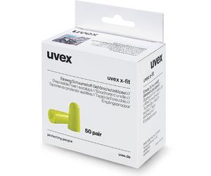 Uvex Tapones Oídos X-Fit 2112.013 Uncorded En Mini Cartón Dispensador - 50 Pares
