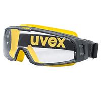 Uvex U-Sonic Supravision Extreme - Gafas Protectoras de visión Completa, Color Transparente, Gris y Amarillo