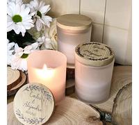 Uvimark - Set 10 Velas Personalizadas, Detalle Boda, Bautizo y Comunión