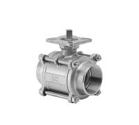 UWUKCJOKQ 1/2" 3/4" 1" 1-1/4" 1-1/2" 2" Acero Inoxidable Plataforma Alta Rosca Bola de Tres Piezas(SS304,1.5 Inch)