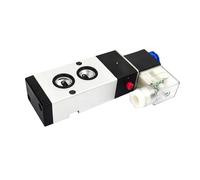 UWUKCJOKQ 4M310-10 - Válvula de aire solenoide de conexión de placa de protección interior de 5 vías y 2 posiciones G3/8 pulgadas AC220V DC24V batería de interruptor electrónico (CA 24 V, con