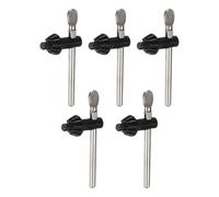 uxcell Llave de portabrocas de 8 mm de diámetro, 11 dientes, acero al carbono, herramienta de sujeción de repuesto para portabrocas de 3 a 16 mm, color plateado, 5 unidades