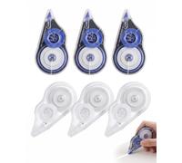 UXEWKL 6 Unidades Cintas Correctoras, Mini Cinta con Capuchón Protector y Ventana, Cinta Correctora de Alta Calidad para Material Escolar, Oficina, Hogar, Niños, Estudiantes, Adultos (30 mm x 5 mm)