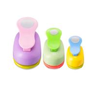 UxicRuya 3 Perforadoras Redondas para Manualidades, Herramientas de Perforación Ligeras Y Versátiles para Bolsas de Regalo Y álbumes de Fotos Infantiles, 8 Mm, 16 Mm, 25 Mm