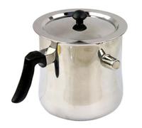 Uxsjakjsd Olla de Acero Inoxidable con Capa Intermedia de Inyección de Agua y Conductividad Térmica para Café Caliente Doméstico, Leche Hirviendo, 1,5 L
