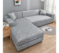 uyeoco Fundas Sofa Chaise Longue Brazo Izquierdo/Derecho Extensible Funda para Sofá en Forma de L Ajustables, para Sofá de 1/2/3/4 plazas Fundas Protectora para Sofa (Color : L, Size : 235-300cm)