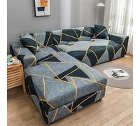 uyeoco Fundas Sofa Chaise Longue Brazo Izquierdo/Derecho Extensible Funda para Sofá en Forma de L Ajustables, para Sofá de 1/2/3/4 plazas Fundas Protectora para Sofa (Color : J, Size : 190-230cm)