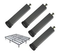 UYHBCNQD Juego de Patas de Repuesto de 4 Uds., Patas Ajustables for Muebles, Patas de Soporte de Metal for baño, Patas de Mueble de Tubo Cuadrado, Patas de Cama con Tornillos(19cm/7.5in)
