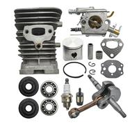 UYTGFO Compatible con motosierra Husqvarna 136, 137, 141 y 142. Sellos de aceite, juntas de filtro, pistón de cilindro de 38 mm, carburador y cigüeñal.