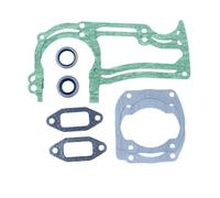 UYTGFO Compatible con motosierra Husqvarna 365, 371 K, 375 K, 362 XP, 372 XP, TORQ, 503627201, 503260301, juego de aceite for junta de cilindro y silenciador de cárter.