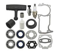 UYTGFO Compatible con motosierra Husqvarna 51, 55, 254 y 257. Filtro de línea de combustible, empuñadura, cojinete del cigüeñal, sello de aceite, válvula de descompresión, juego de juntas.