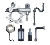 UYTGFO Compatible con motosierra Stihl 034 036 MS360. Reemplazo 1125 640 3201 A16F. Kit de línea de filtro de combustible y engranaje helicoidal for bomba de aceite y engrasador.