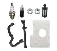 UYTGFO Compatible con motosierra STIHL MS180 MS170 017 018 MS 170 180. Reemplazo de pieza: filtro de aire, aceite y combustible. Manguera de línea, bujía, tuercas de barra.