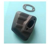 UYTGFO Compatible con motosierra Zenoah 2500, ALPINA A305C, 2600, 2900, 3600, 25,4 cc, 12 pulgadas, junta de soporte de junta, G2500, silenciador T2041-15100(Muffler With Gasket)