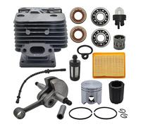 UYTGFO Compatible con Stihl FS120 FS200 FS250, sello de aceite, cojinete, recortadora, piezas de repuesto for motor, kit de cigüeñal de pistón de cilindro de 35 mm