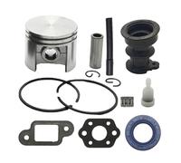 UYTGFO Kit de pistón de 42,5 mm for ventilación de tanque de combustible de motosierra STIHL 025 MS250 MS 250 con sellos de aceite y junta de línea de vacío.