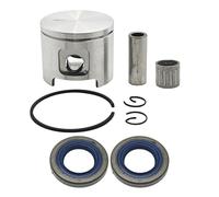 UYTGFO Repuesto de junta de aceite for cojinete de agujas de motosierra Husqvarna 61 y Jonsered 630, kit de pasador de anillo de pistón de 48 mm.