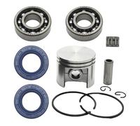 UYTGFO Repuestos for motosierra Stihl 025 MS250 MS 250, 42,5 mm, pistón, sello de aceite, cojinete de agujas, cigüeñal, kit de cojinetes.