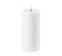 Uyuni Lighting Vela gruesa LED Uyuni blanco Ø7.8 cm 15.2 cm