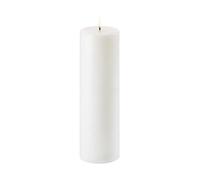Uyuni Lighting Vela gruesa LED Uyuni blanco Ø7.8 cm 25 cm