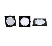 UYZSWTHPC Luz empotrada LED regulable, 3W, 5W, 7W, 9W, 12W, 15W, foco de techo de LED cuadrado, AC110V, 220V, Panel de lámpara empotrable(White,COLD WHITE 6000K-DIMMABLE-3W)