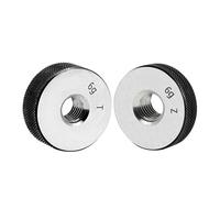 UZAMIRLEX Calibrador de Anillos roscados, Juego de calibres de Rosca métrica de 6 g, Herramienta de medición de precisión, Pasa/no Pasa, Mano Derecha, M22-M25(M24X2 T Z)