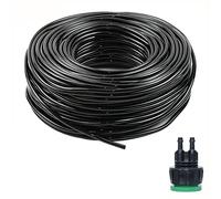 UZAMIRLEX Tubo de microirrigación, Tubo de riego por microgoteo, tubería de PVC de 4mm x 7mm, 5-100m de Longitud(Spl11 065 45m)