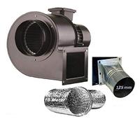 Uzman OBR-260M - Ventilador radial con brida y tubo flexible, 230 V