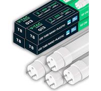 V-TAC 4x Tubos LED 60 CM - T8 G13-7,5W - 850 Lúmenes - Chip Samsung - Tubo LED para Techo, Pared, garaje, Tienda - Tubo LED forma T8 - Sustitución de neón - Luz 6500K Blanco Frío