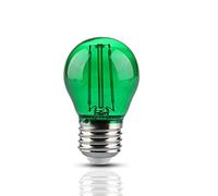 V-TAC Bombilla Bulbo 2 W, E27 G45 Filamento Vidrio Colorado Verde