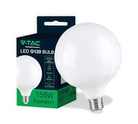 V-TAC Bombilla LED Globo Edison E27 Chip Samsung - 22W (Equivalente a 155W) G120-2600 Lumen - Bombilla LED Máxima Eficiencia y Ahorro Energético - 3000K Blanco Neutro